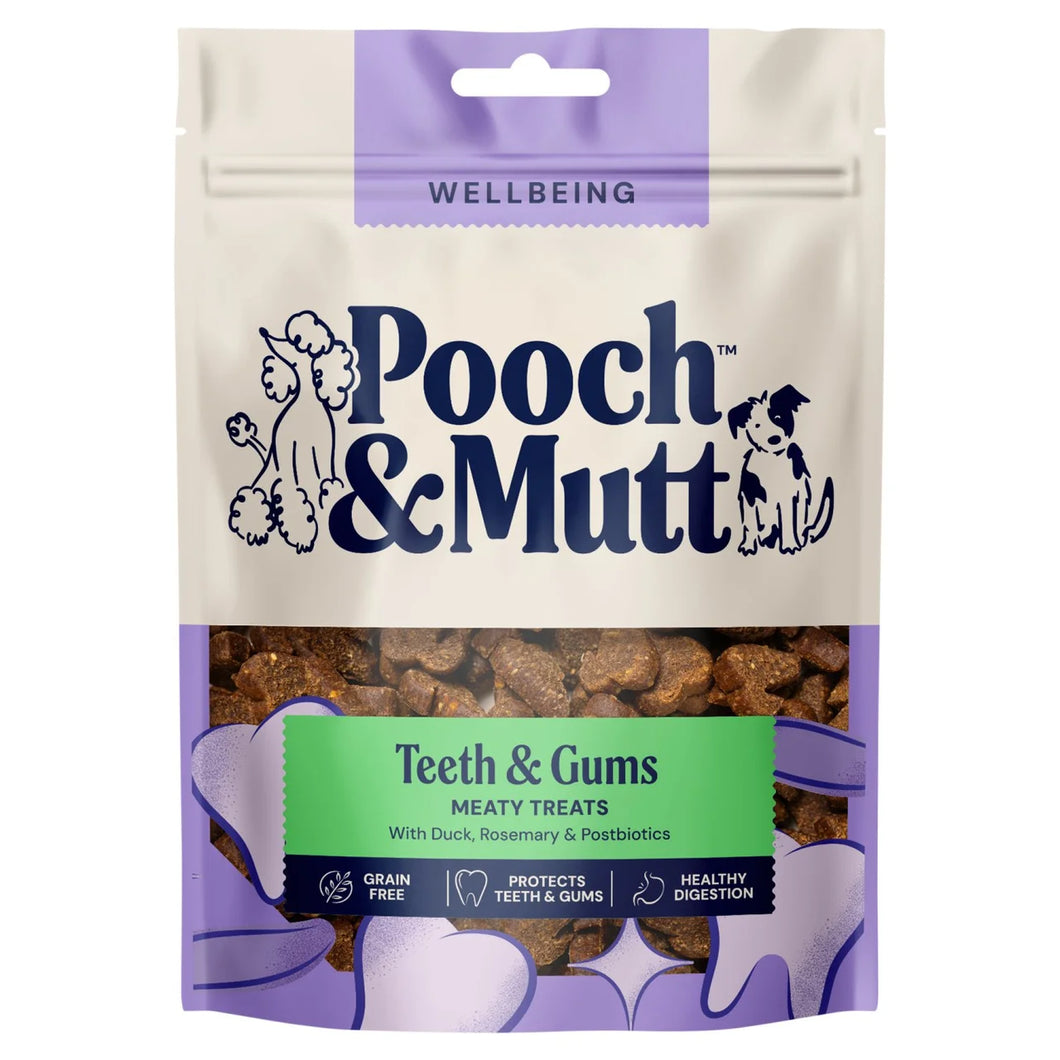 Pooch & Mutt Duck and Rosemary Dental Meaty Dog Treats 120g