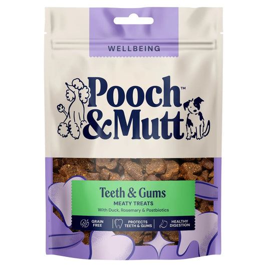 Pooch & Mutt Duck and Rosemary Dental Meaty Dog Treats 120g