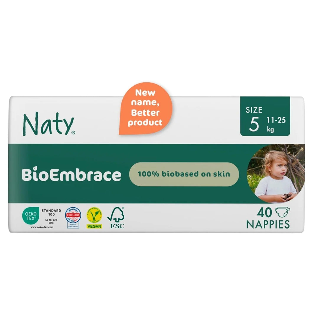 Naty BioEmbrace Big Pack Nappies Size 5 (11-25kg) 40 per pack