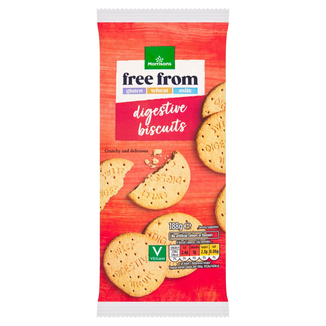 Morrisons Free From Digestive Biscuits, 160g
