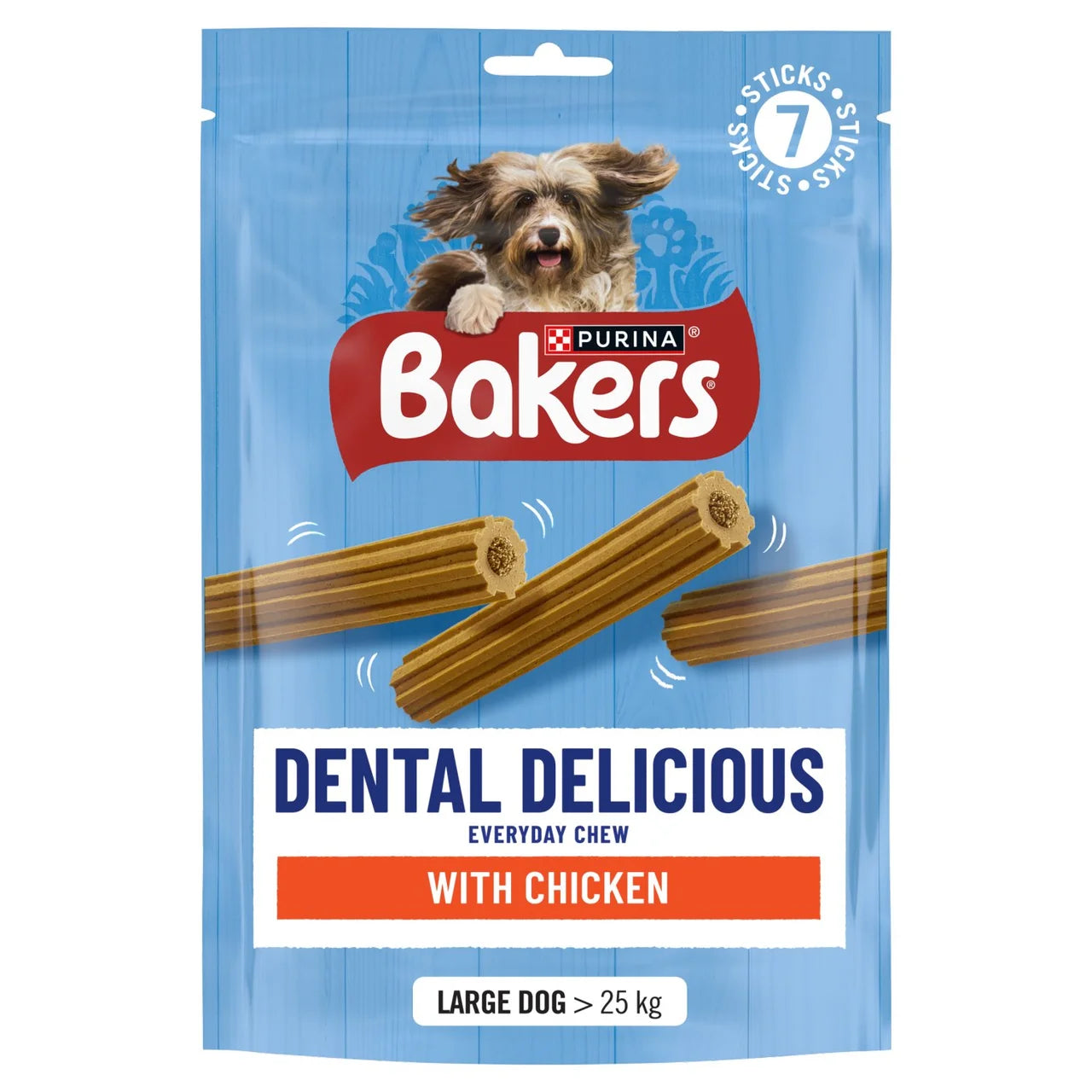 Bakers Dental Delicious Large Dog Chews Chicken 270g