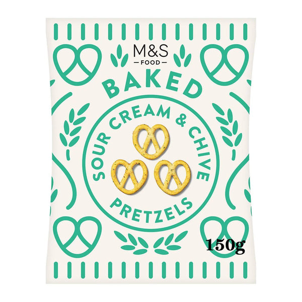M&S Sour Cream & Chive Pretzels, 150g