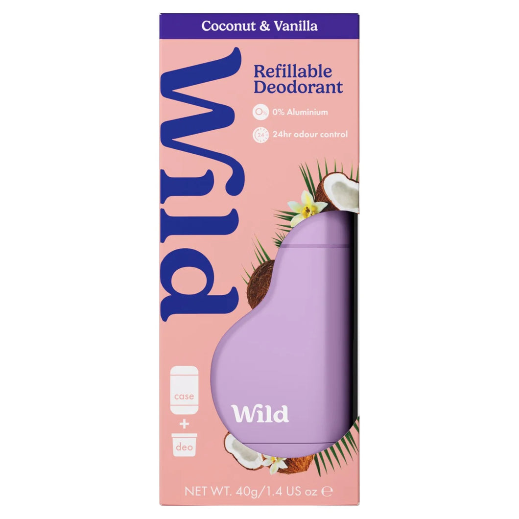 Wild Purple Case and Coconut & Vanilla Deo Starter Pack 40g