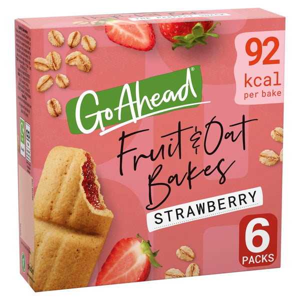 Go Ahead Fruit & Oat Bakes Strawberry Flavour 6 bars