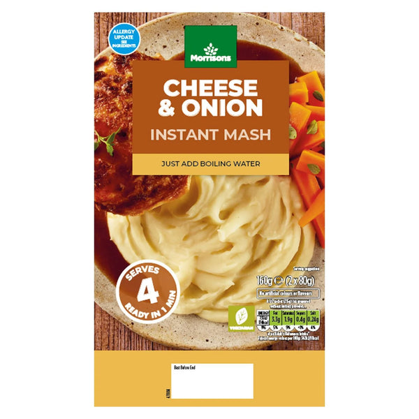 Morrisons Instant Cheese & Onion Mash, 160g