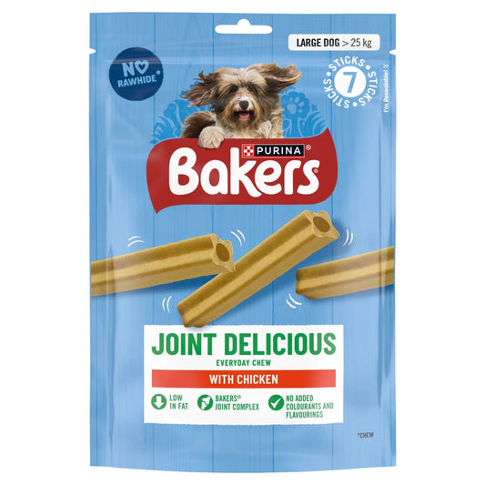 Bakers Joint Delicious Large Chicken Dog Chews 7 per pack