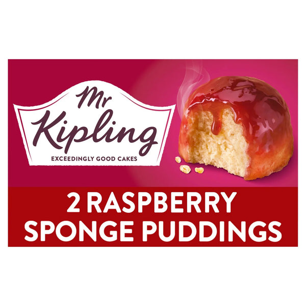 Mr Kipling Raspberry Sponge Pudding Desserts (2 per pack)