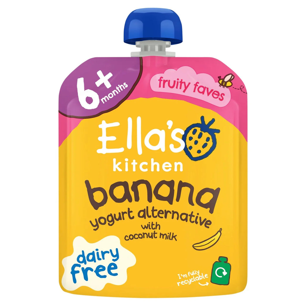 Ella's Kitchen Dairy Free Banana & Coconut Milk Baby Food Pouch 6+ Months - 90g