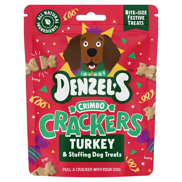 Denzel's Crimbo Crackers Turkey & Stuffing Dog Treats 90g