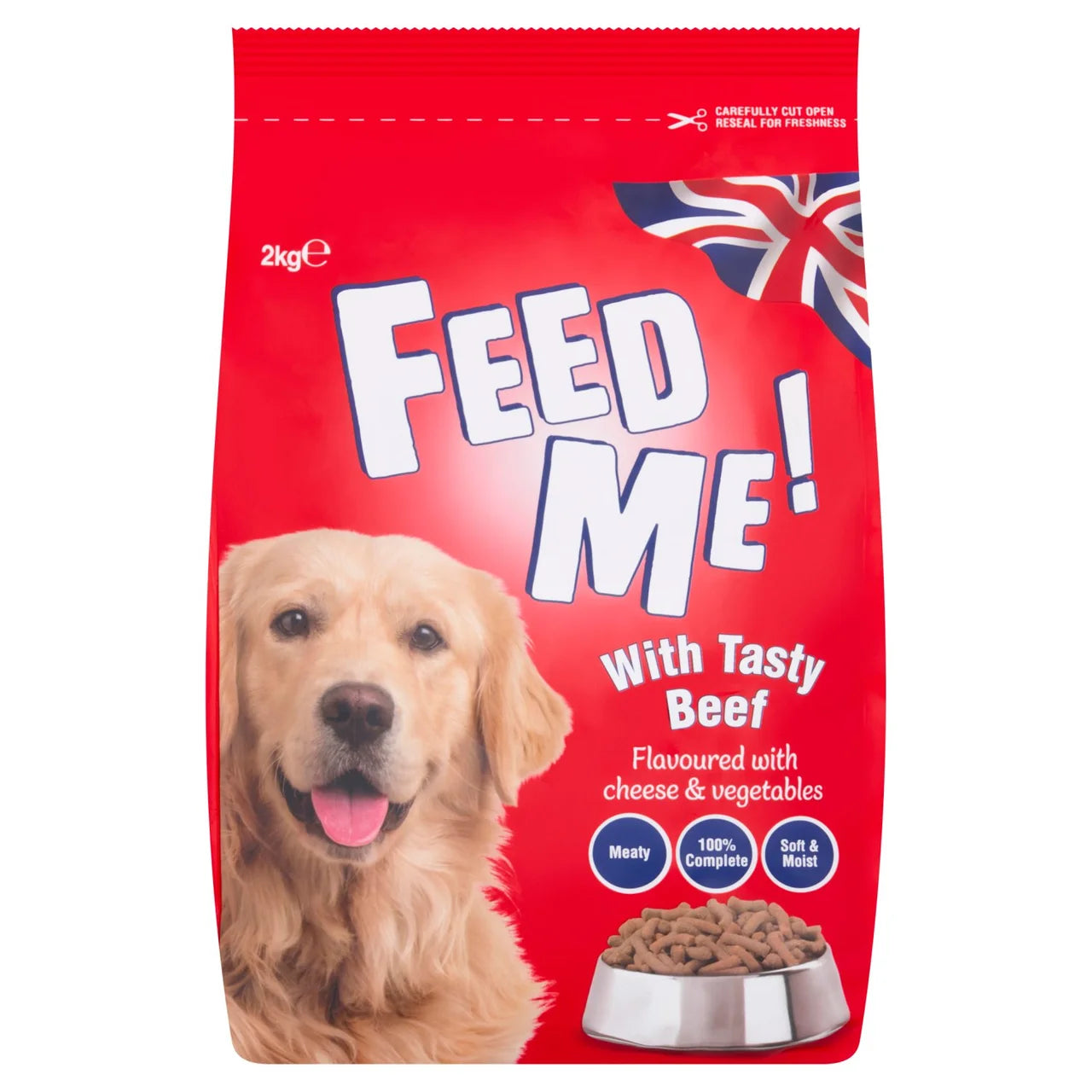 Feed Me! Beef & Cheese Dry Dog Food 2kg