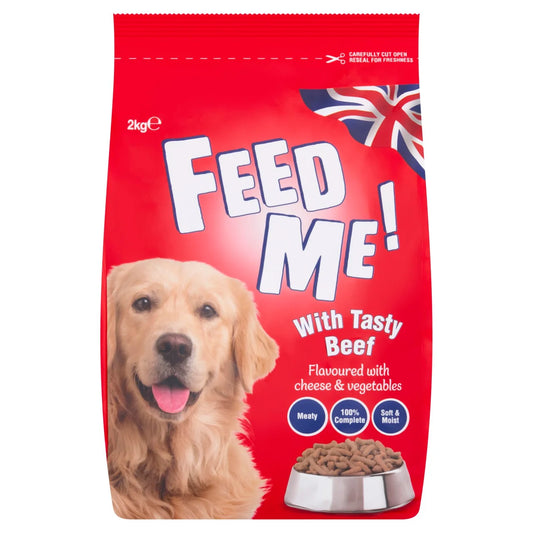 Feed Me! Beef & Cheese Dry Dog Food 2kg