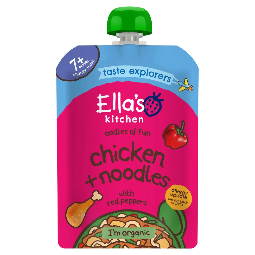 Ella's Kitchen Chicken & Noodles Baby Food Pouch 7+ Months - 130g