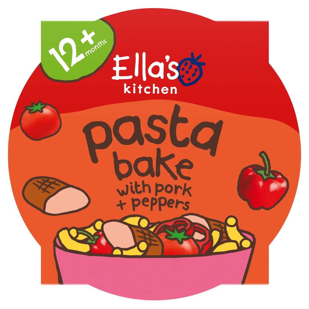 Ella's Kitchen Pork & Peppers Pasta Bake Tray 12+ Months - 200g