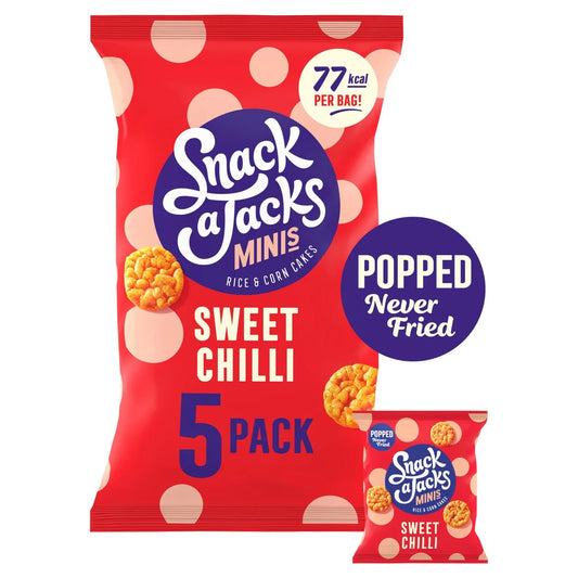 Snack a Jacks Sweet Chilli Rice Cakes, 5x19g