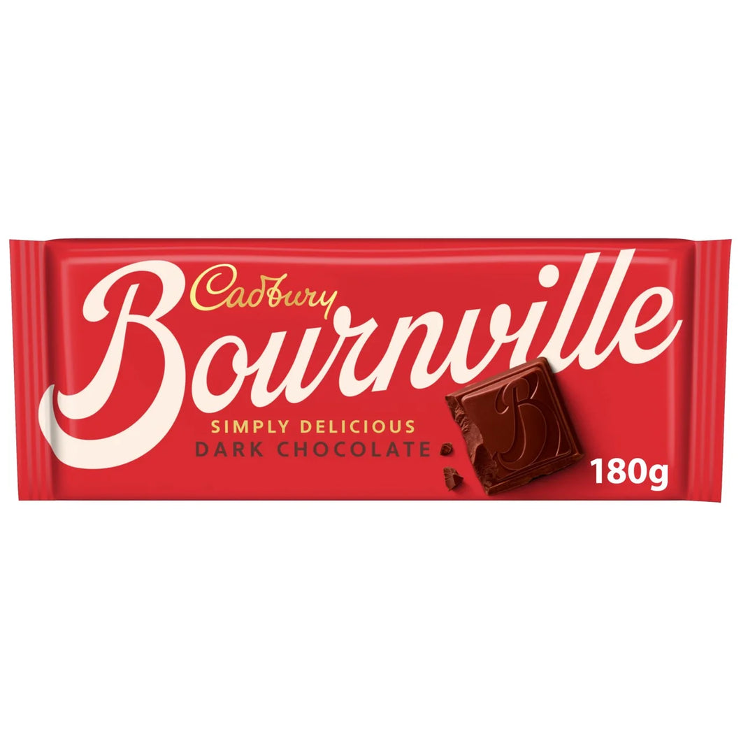 Cadbury Bournville Classic Dark Chocolate Bar, 180g
