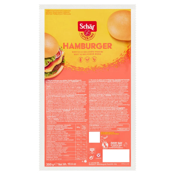 Schar Gluten Free 4 Hamburger Buns