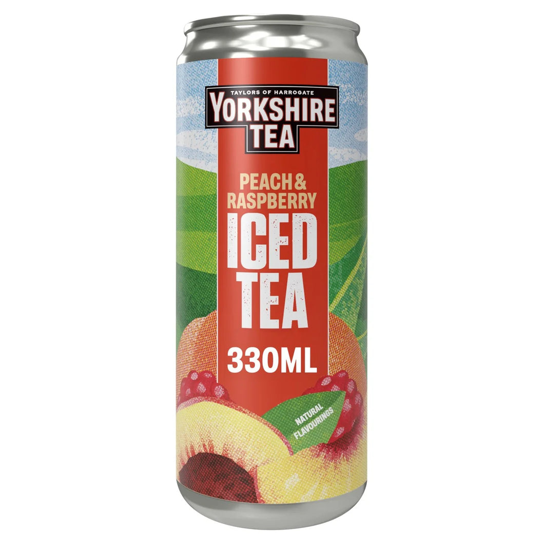 Yorkshire Tea Peach & Raspberry Iced Tea 330ml