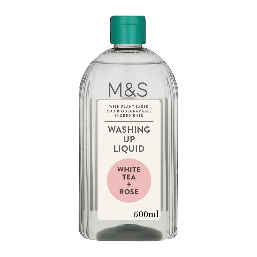 M&S White Tea & Rose Washing Up Liquid - 500ml