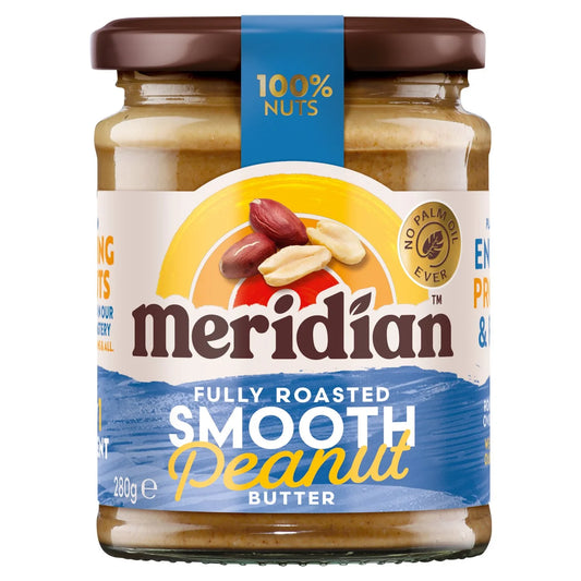 Meridian Natural Peanut Butter Smooth No Salt 280g