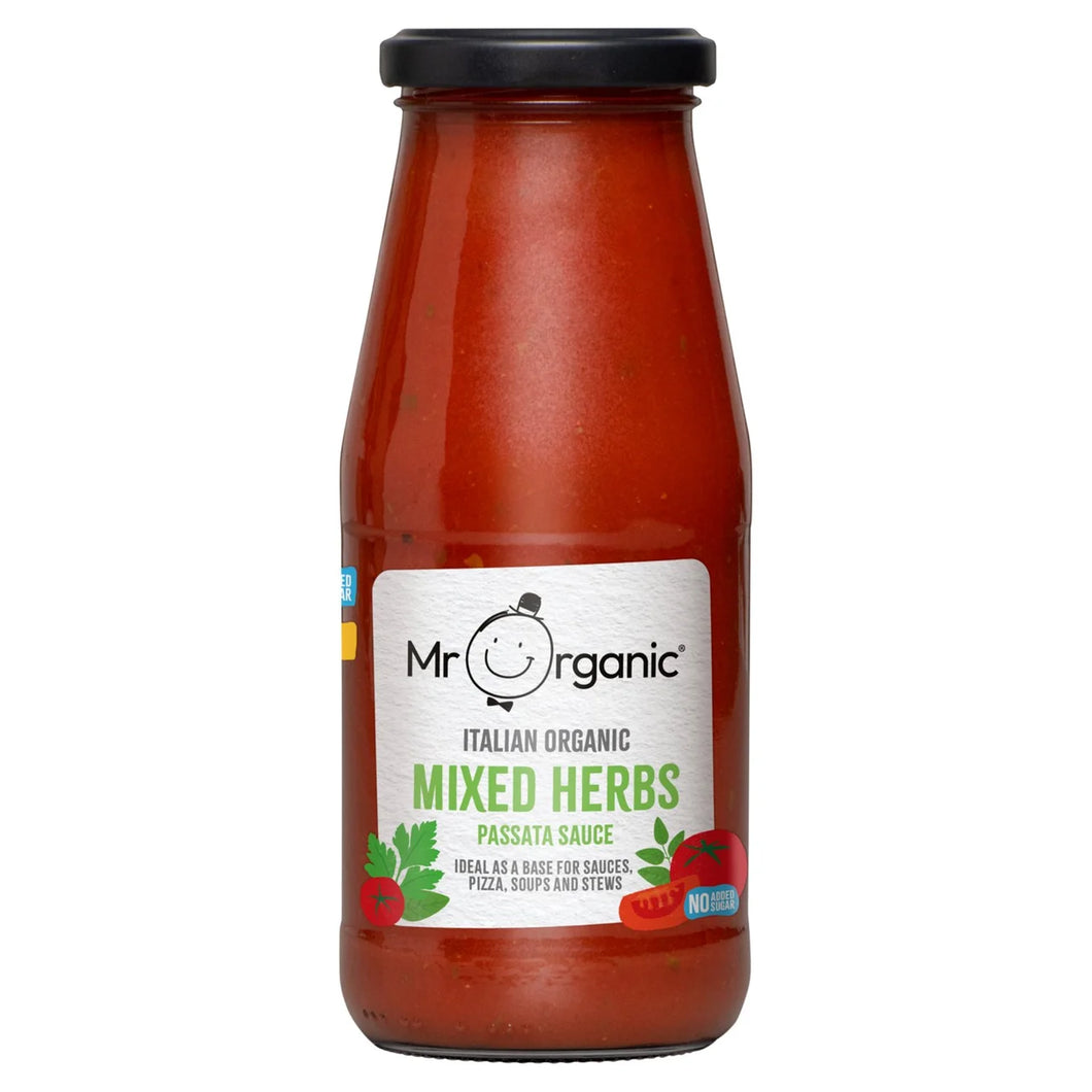 Mr Organic Mixed Herbs Passata 400g