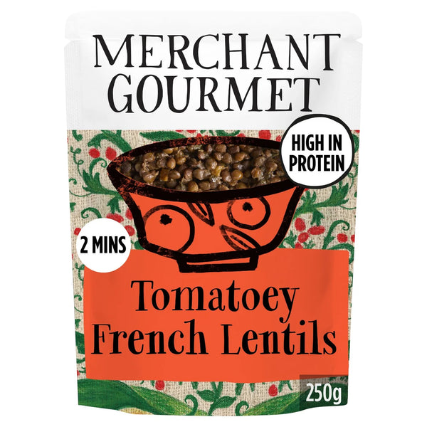 Merchant Gourmet Tomatoey French Puy & Green Lentils, 250g