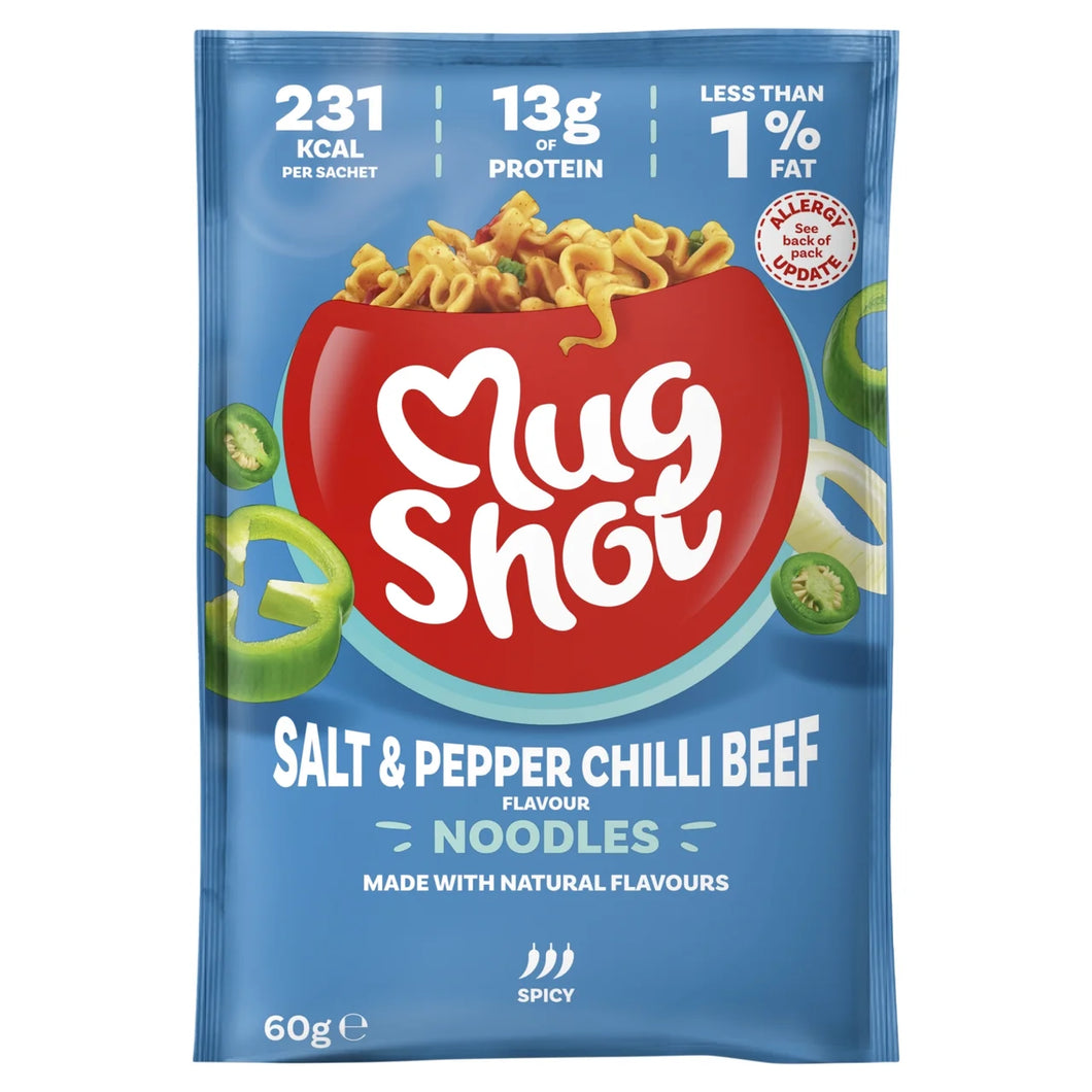 Mug Shot Salt & Pepper Chilli Beef Noodles 60g