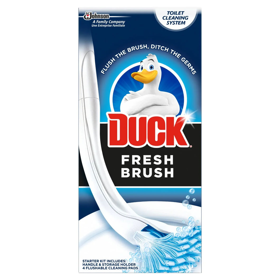 Duck Fresh Brush Starter Kit - Holder & 4 Refills Duck