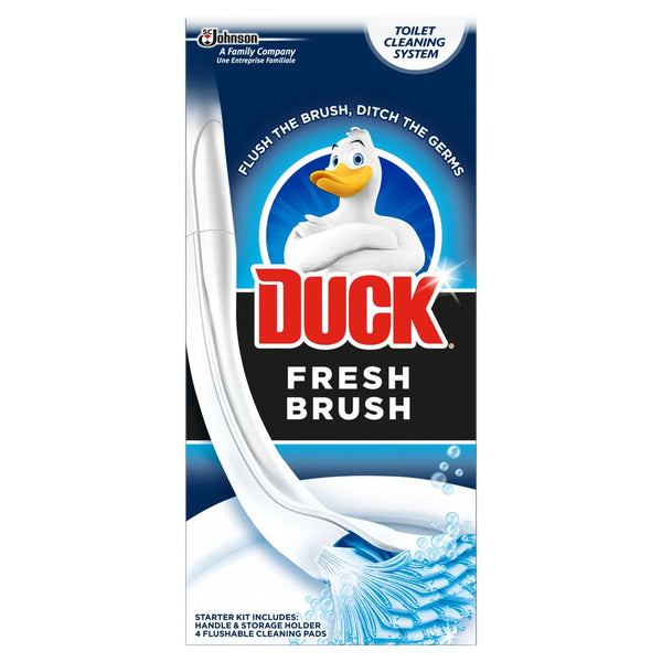 Duck Fresh Brush Starter Kit - Holder & 4 Refills Duck