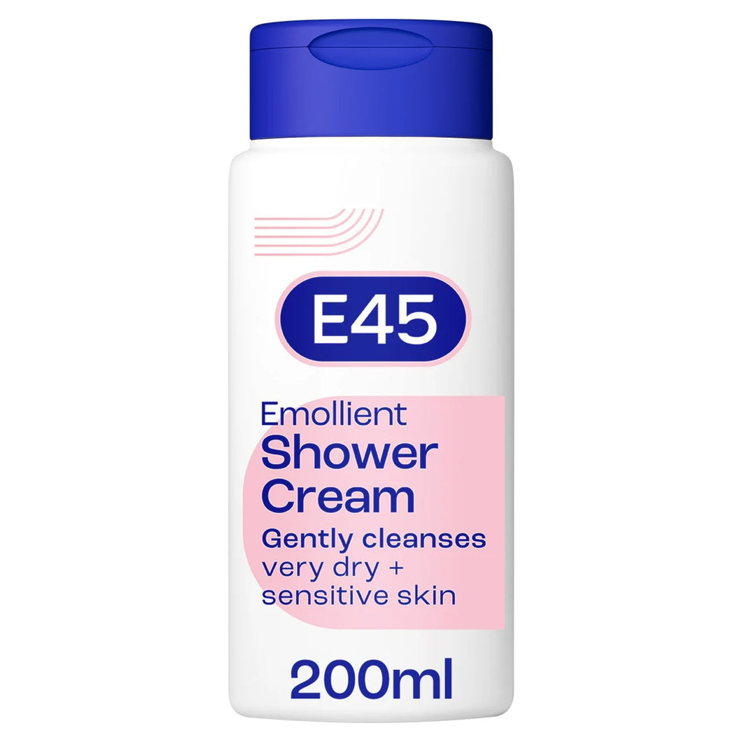 E45 Emollient Shower Cream for Dry & Sensitive Skin 200ml