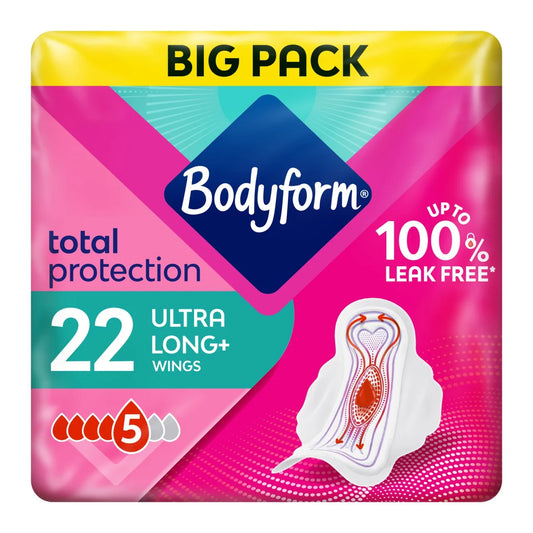 Bodyform Cour-V Ultra Long Sanitary Towels Wings 22 Per Pack