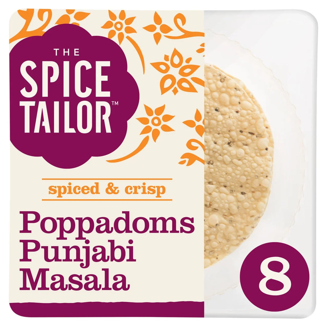 The Spice Tailor Punjabi Masala Ready to Eat Poppadoms - 72g