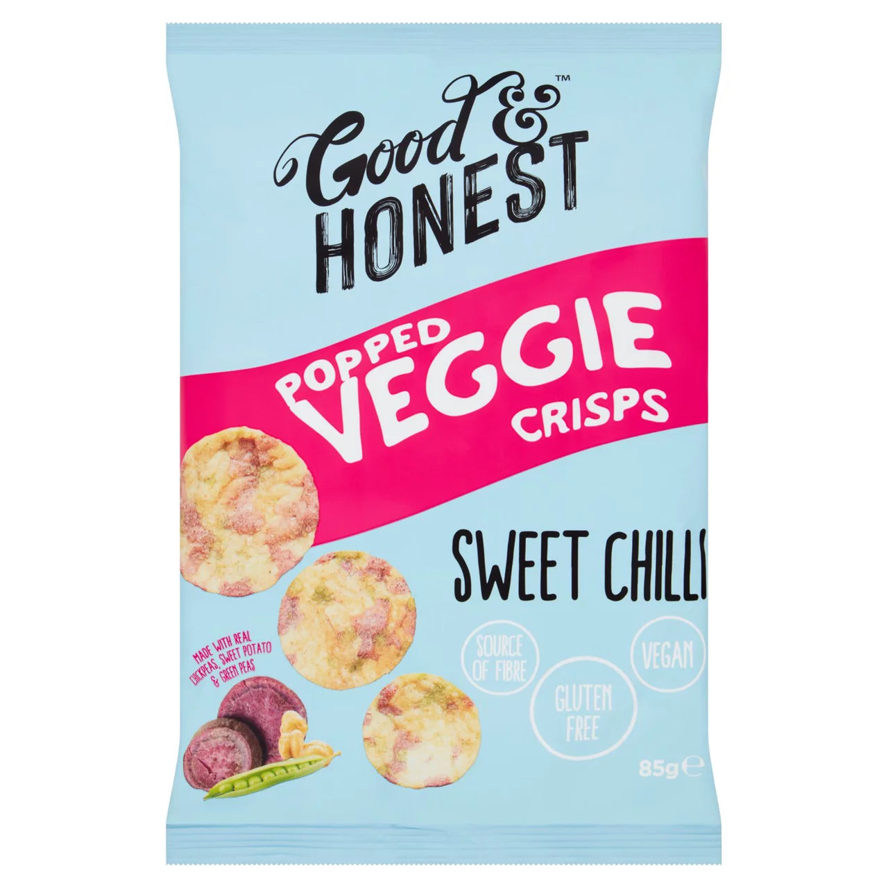 Good & Honest Popped Crisps - Sweet Chilli 85g