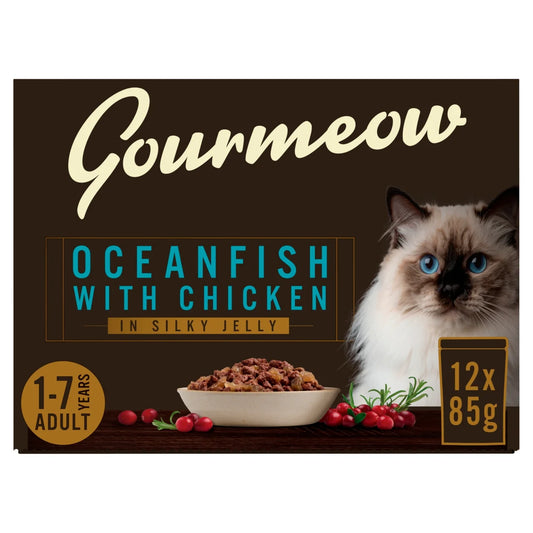 Morrisons Premium Cat Pouch Oceanfish With Chicken, 12x85g