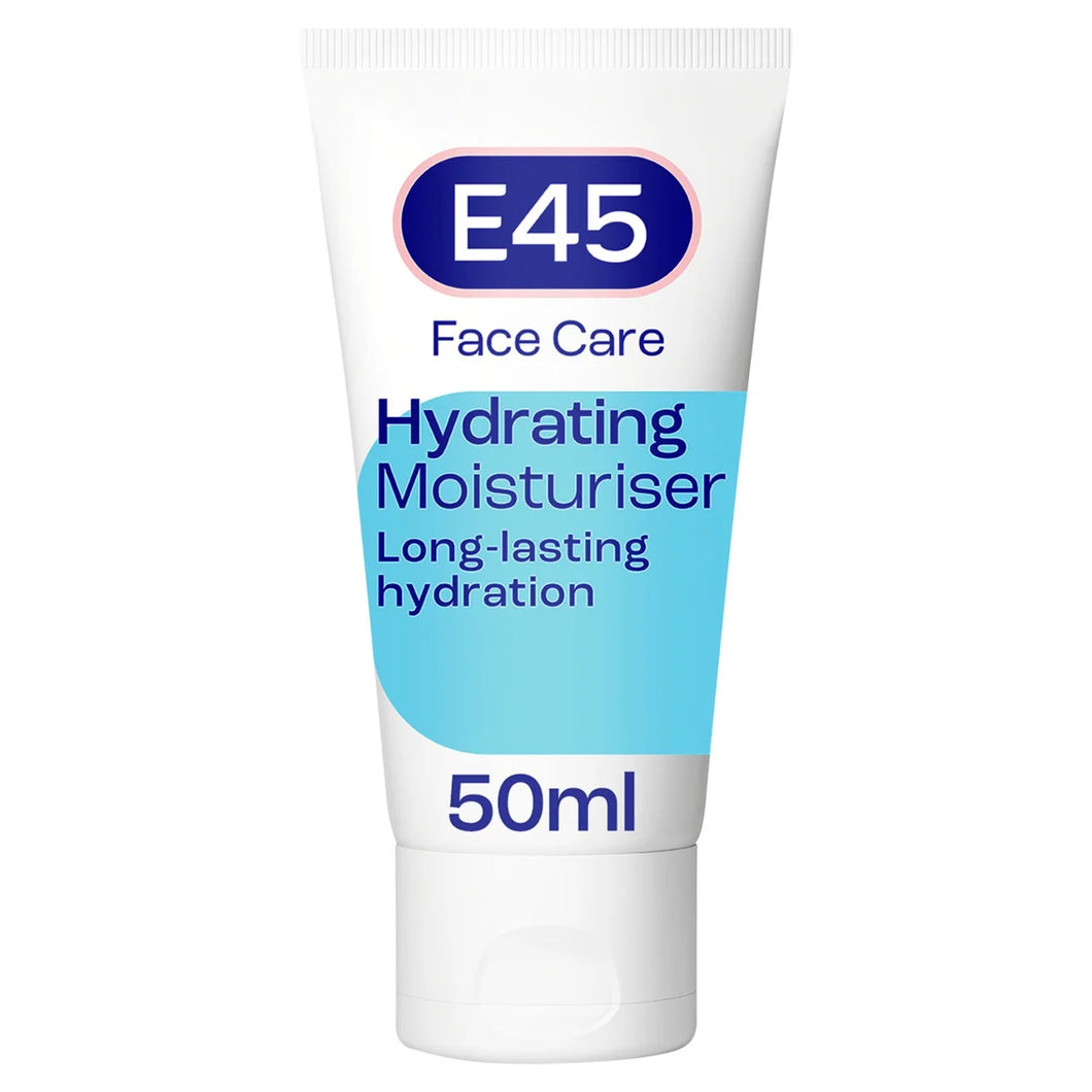 E45 Face Moisturiser Cream for Dry and Sensitive Skin 50ml