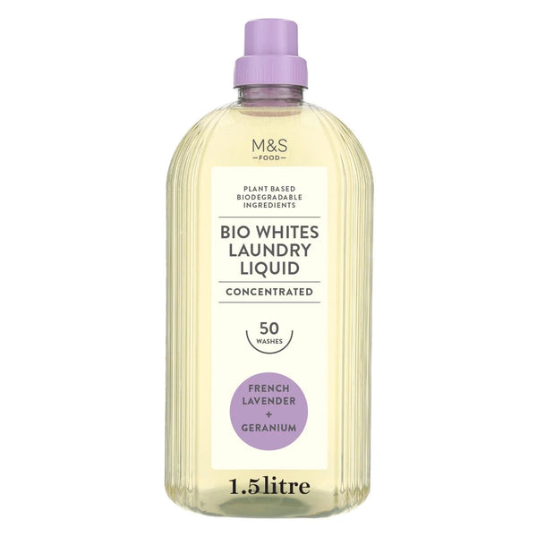 M&S Bio Whites Laundry Liquid French Lavender & Geranium - 1.5L