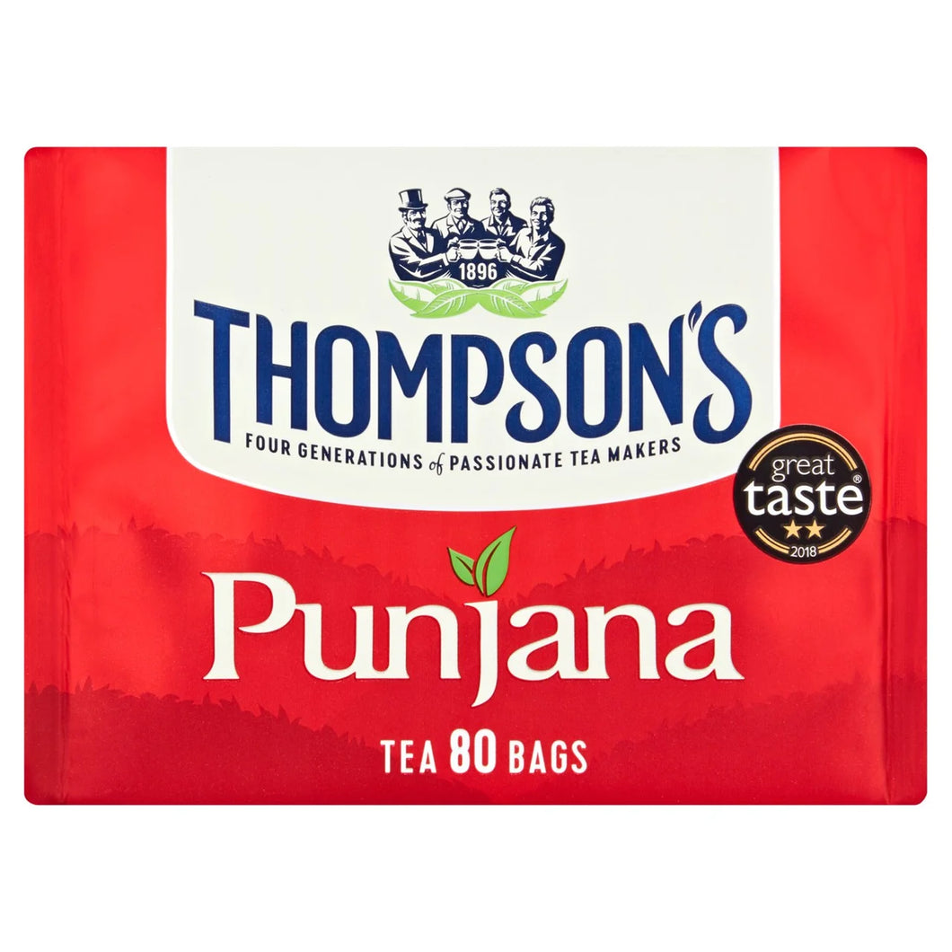 Thompsons Punjana Tea Bags 80 per Pack