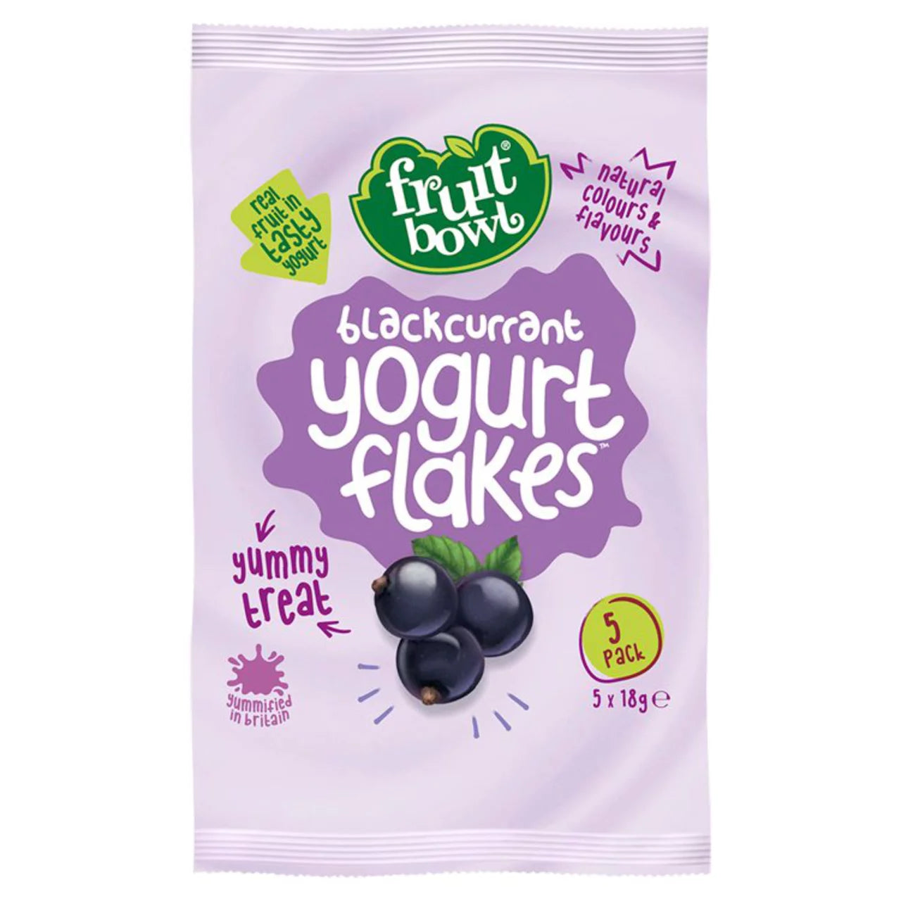 Fruit Bowl Blackcurrant Yogurt Flakes 5 x 21g