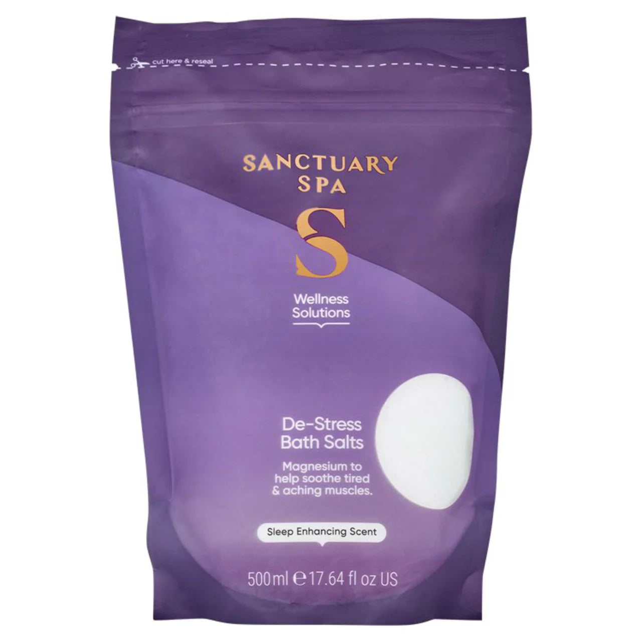 Sanctuary Spa Wellness Solutions De-Stress Bath Salts - 500g