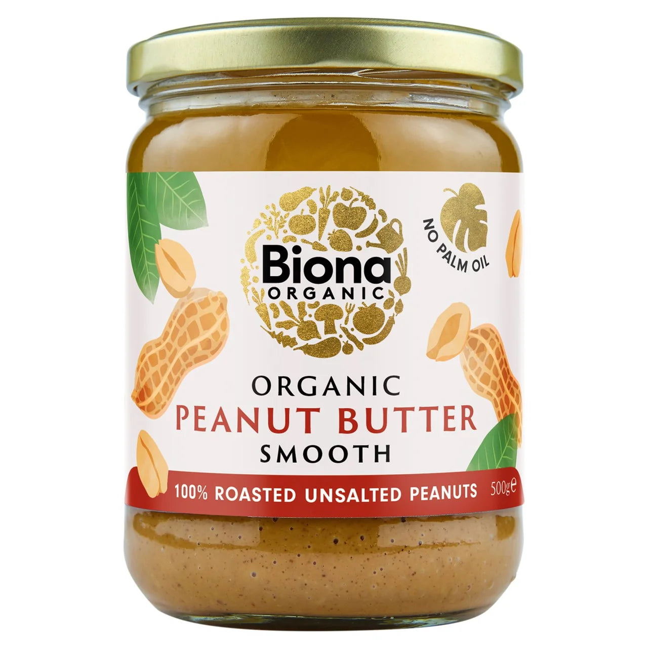 Biona Organic Peanut Butter Smooth - 500g