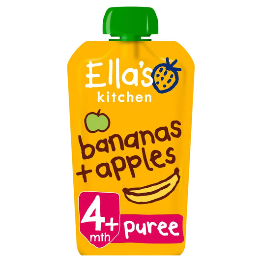 Ella'S Kitchen Bananas & Apples Puree Stage 1 From 4 Months 70G