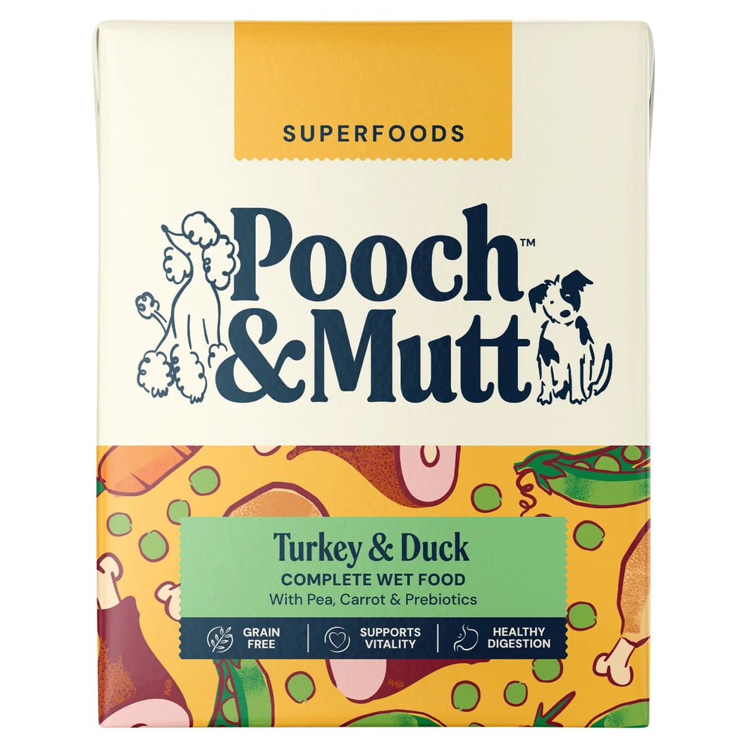Pooch & Mutt Turkey & Duck Wet Dog Food 325g