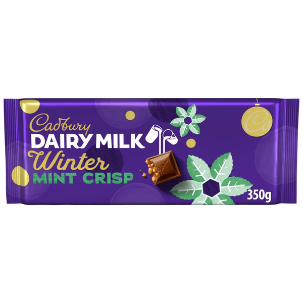 Cadbury Dairy Milk Winter Mint Crisp Chocolate Bar - 350g