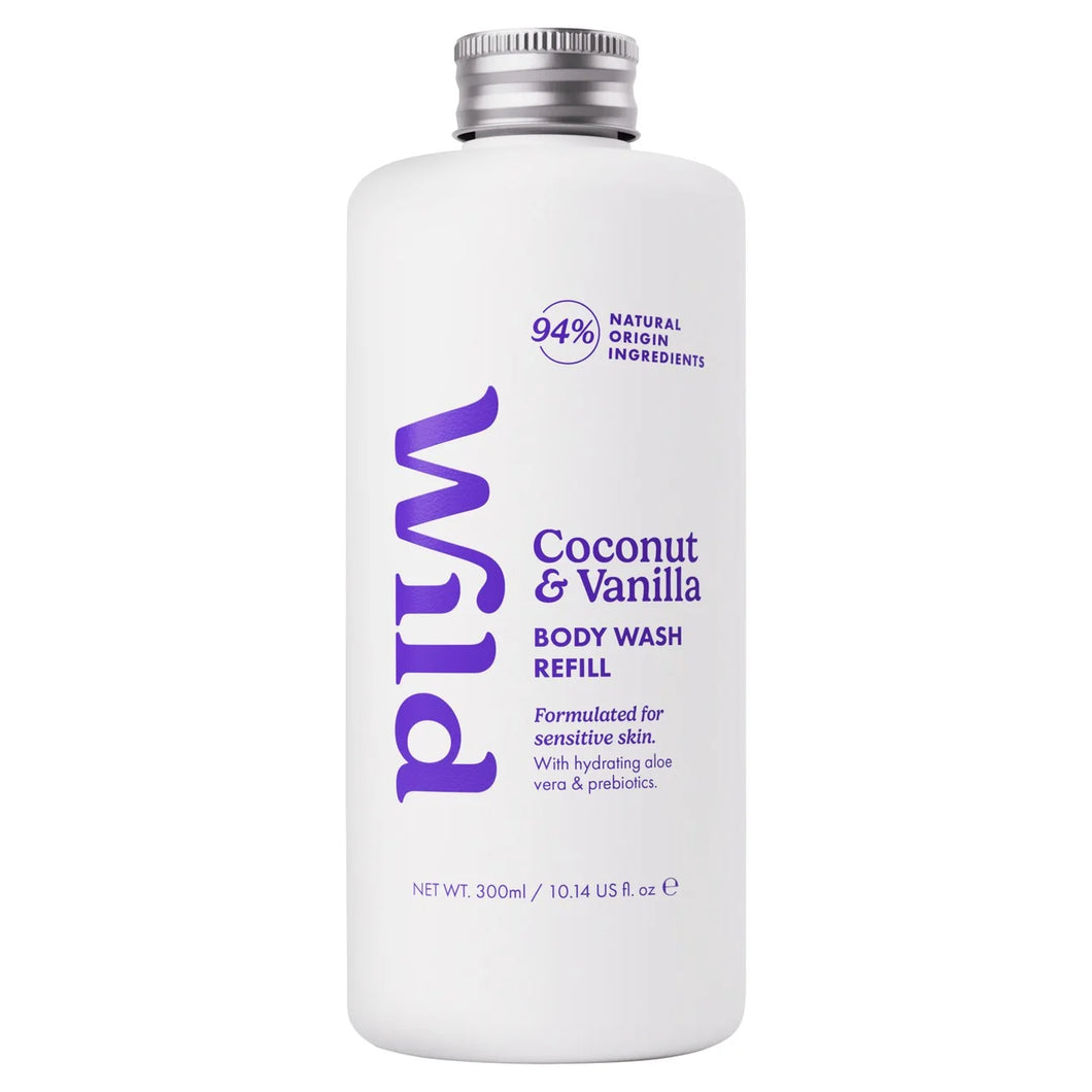 Wild Body Wash Refill Coconut & Vanilla 300ml
