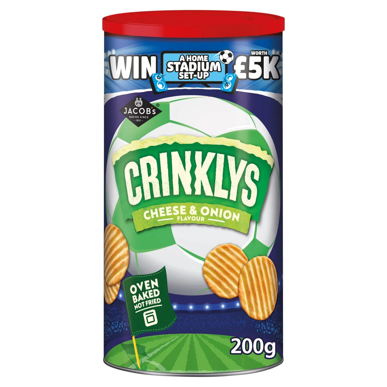 Jacob's Crinklys Cheese & Onion Baked Snacks - 200g