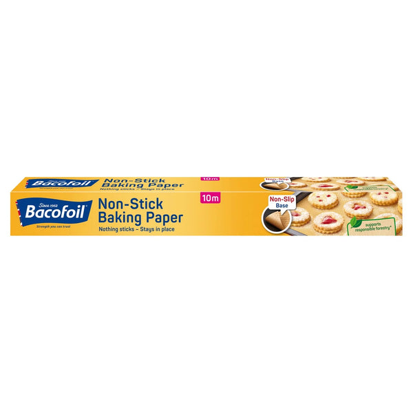 Bacofoil Non Stick Baking Paper With Non Slip Base 38cm x 10m