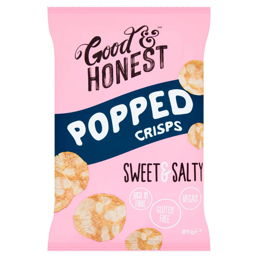 Good & Honest Popped Crisps - Sweet & Salty 85g