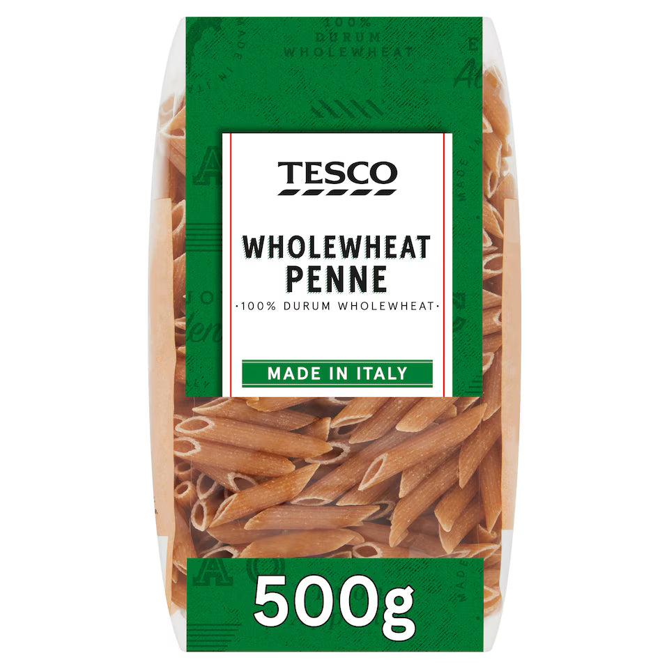 Tesco Wholewheat Penne, 500g