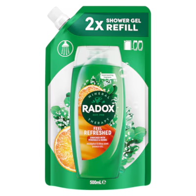 Radox Feel Refreshed Mood Boosting Shower Gel Refill - 500ml