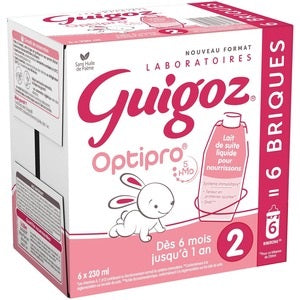 Guigoz Lait 2e age Brick 6x230ml