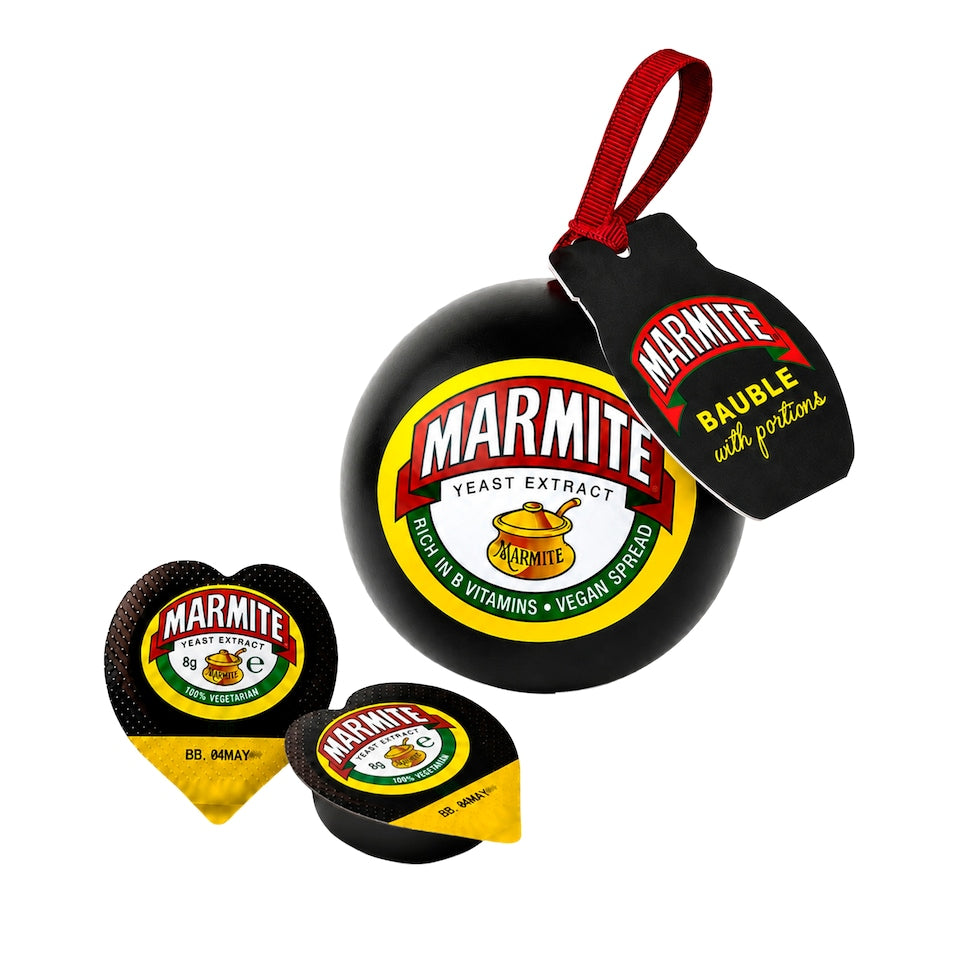 Marmite Bauble With Marmite Portions 2 X 8g Gift Set